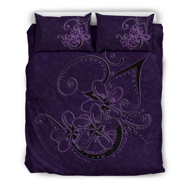 Premium Violet Duver Duvet Cover and Pillowcase Set Bedding Set