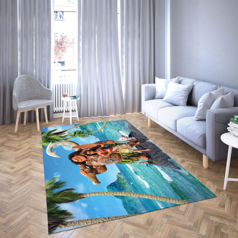 Princess Moana of Disney Favorite cartoon movie Carpet Living Room Rugs 1