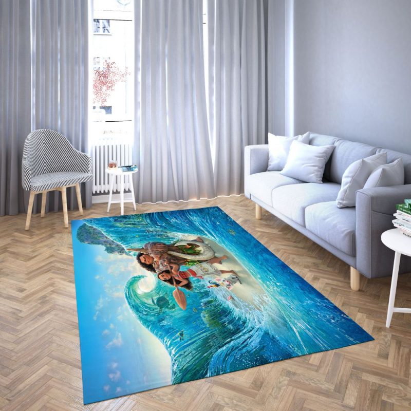 Princess Moana of Disney Favorite cartoon movie Carpet Living Room Rugs 2