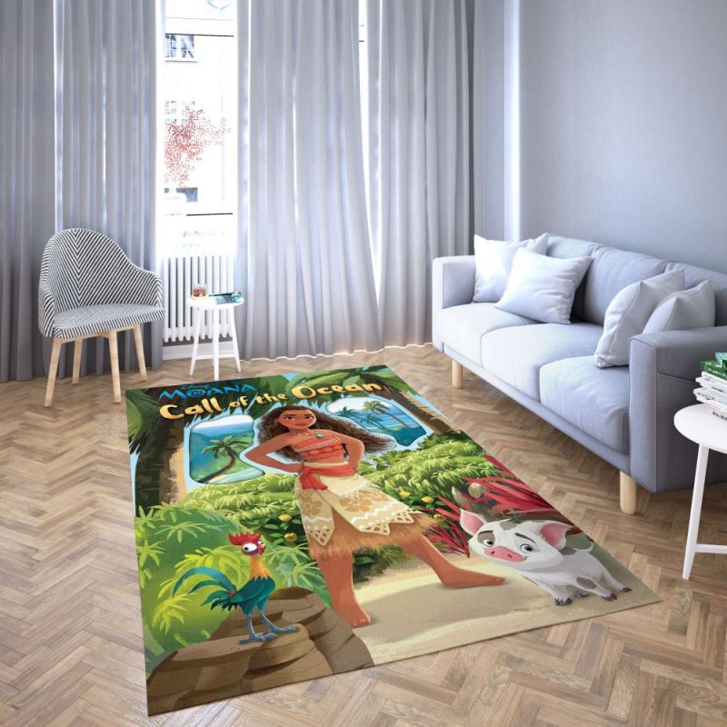 Princess Moana of Disney Favorite cartoon movie Carpet Living Room Rugs 21