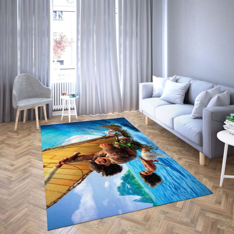 Princess Moana of Disney Favorite cartoon movie Carpet Living Room Rugs 23