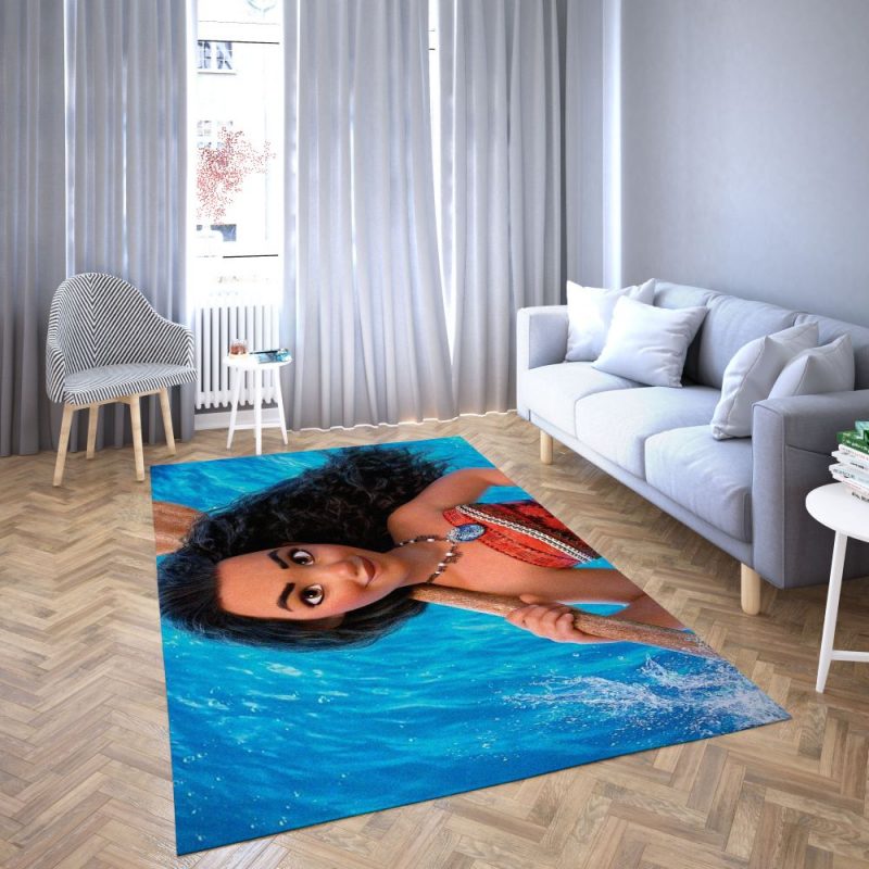 Princess Moana of Disney Favorite cartoon movie Carpet Living Room Rugs 28