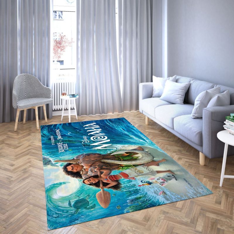 Princess Moana of Disney Favorite cartoon movie Carpet Living Room Rugs 29