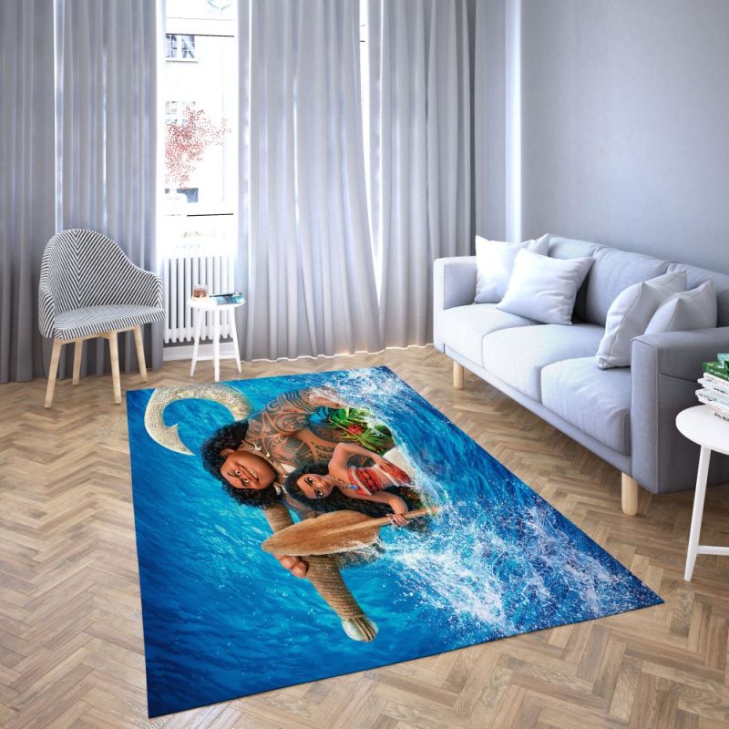 Princess Moana of Disney Favorite cartoon movie Carpet Living Room Rugs 3