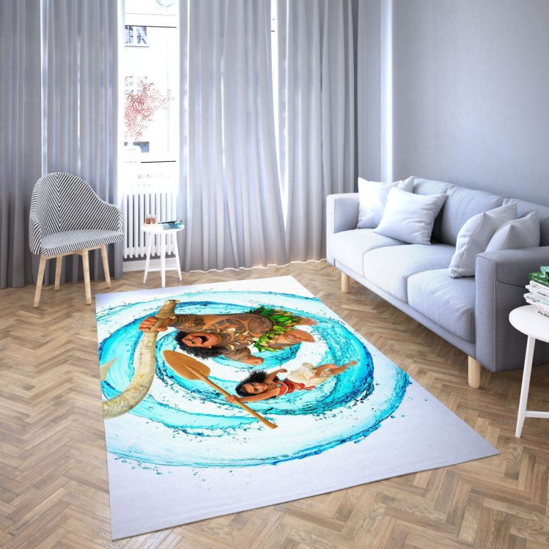 Princess Moana of Disney Favorite cartoon movie Carpet Living Room Rugs 30