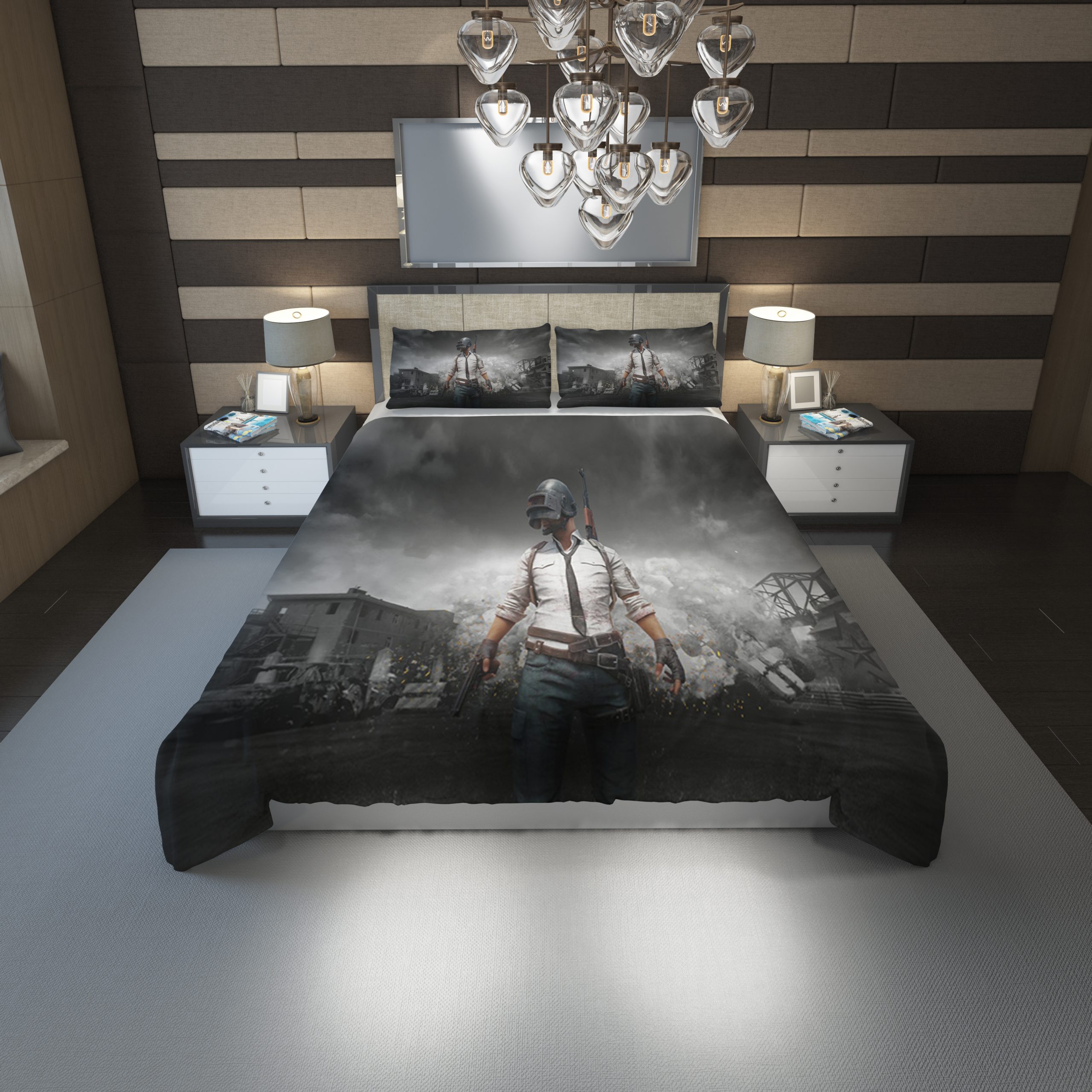 Pubg Duvet Cover and Pillowcase Set Bedding Set 1131