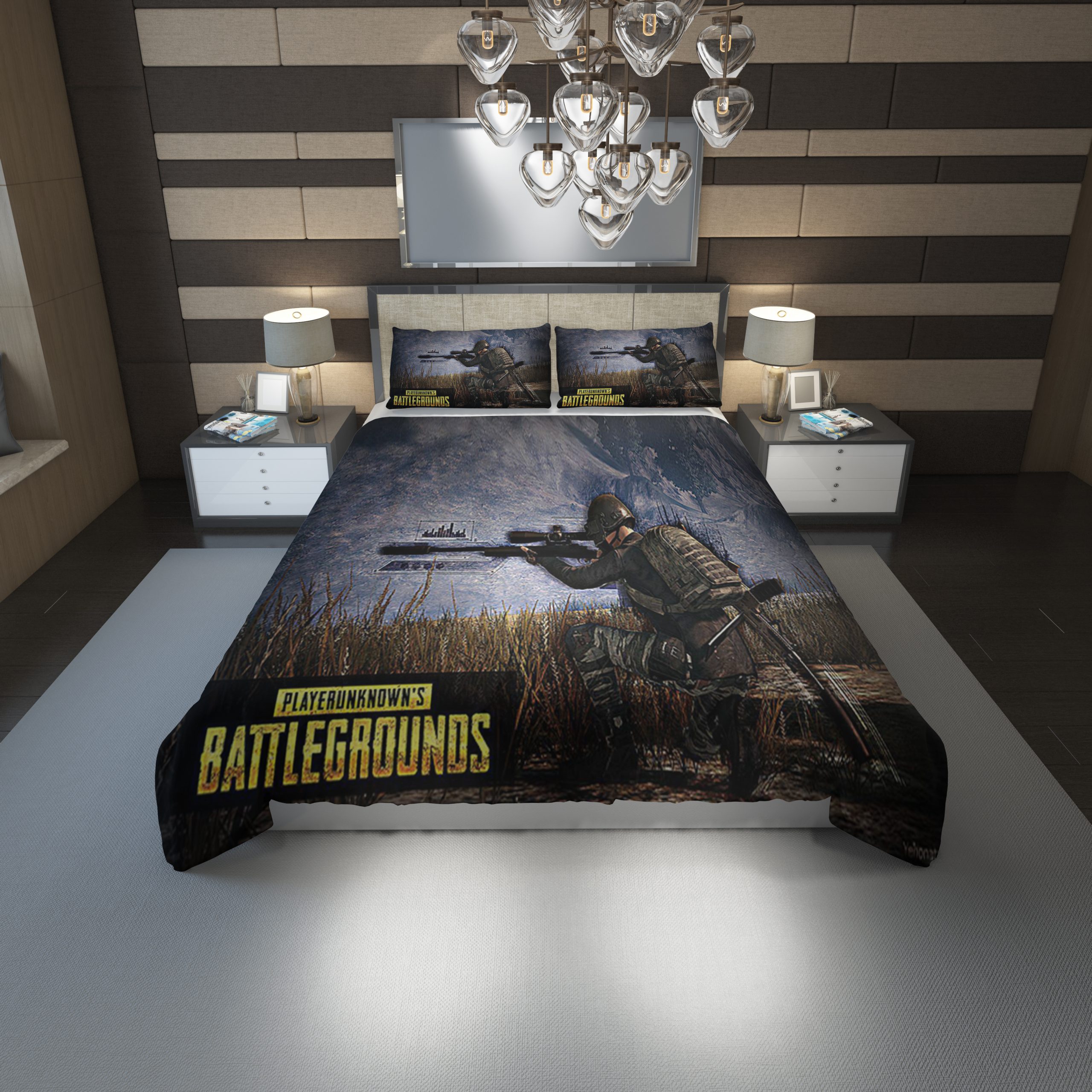 Pubg Duvet Cover and Pillowcase Set Bedding Set 1133