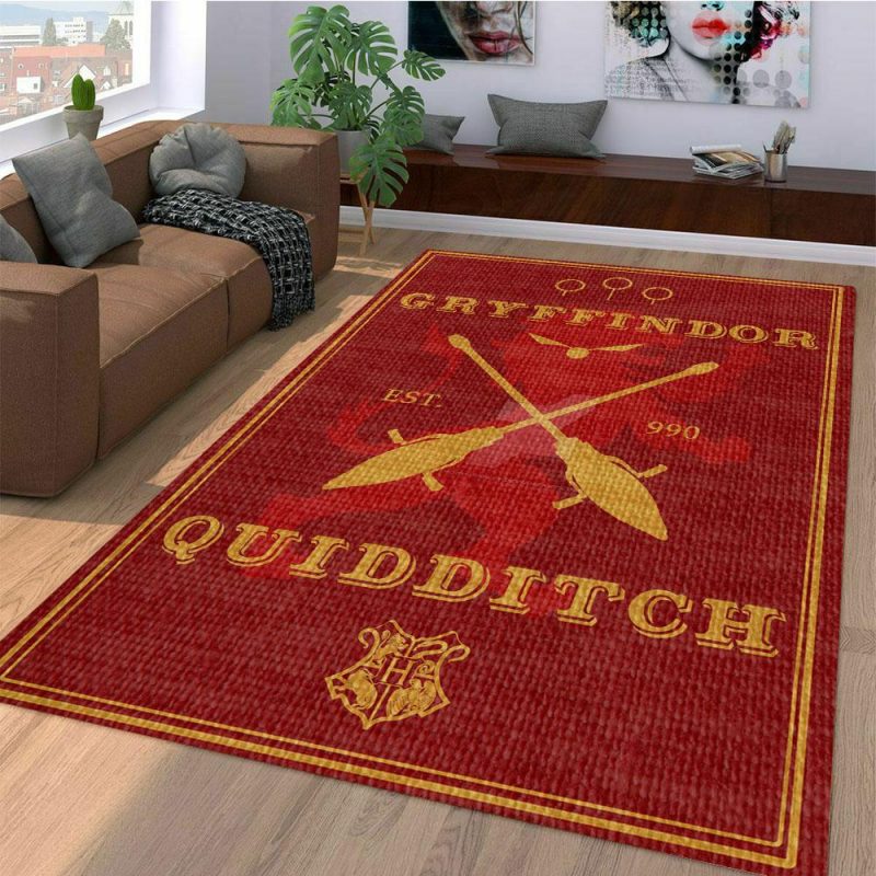 Quidditch Gryffindor Living Room Rug Carpet