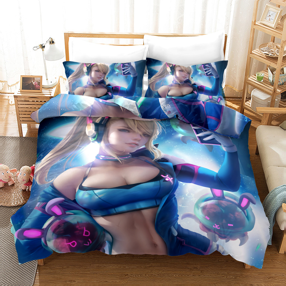 Racing Girl Duvet Cover and Pillowcase Set Bedding Set