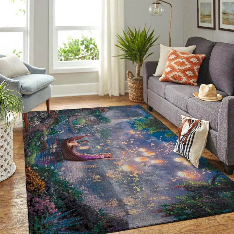 Rapunzel And Elsa Disney Living Room Rugs Carpet 1