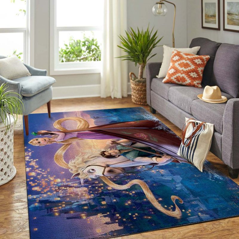 Rapunzel And Elsa Disney Living Room Rugs Carpet 2