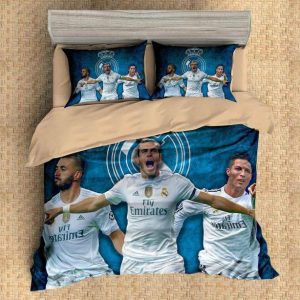 Real Madrid C F Duvet Cover and Pillowcase Set Bedding Set 499