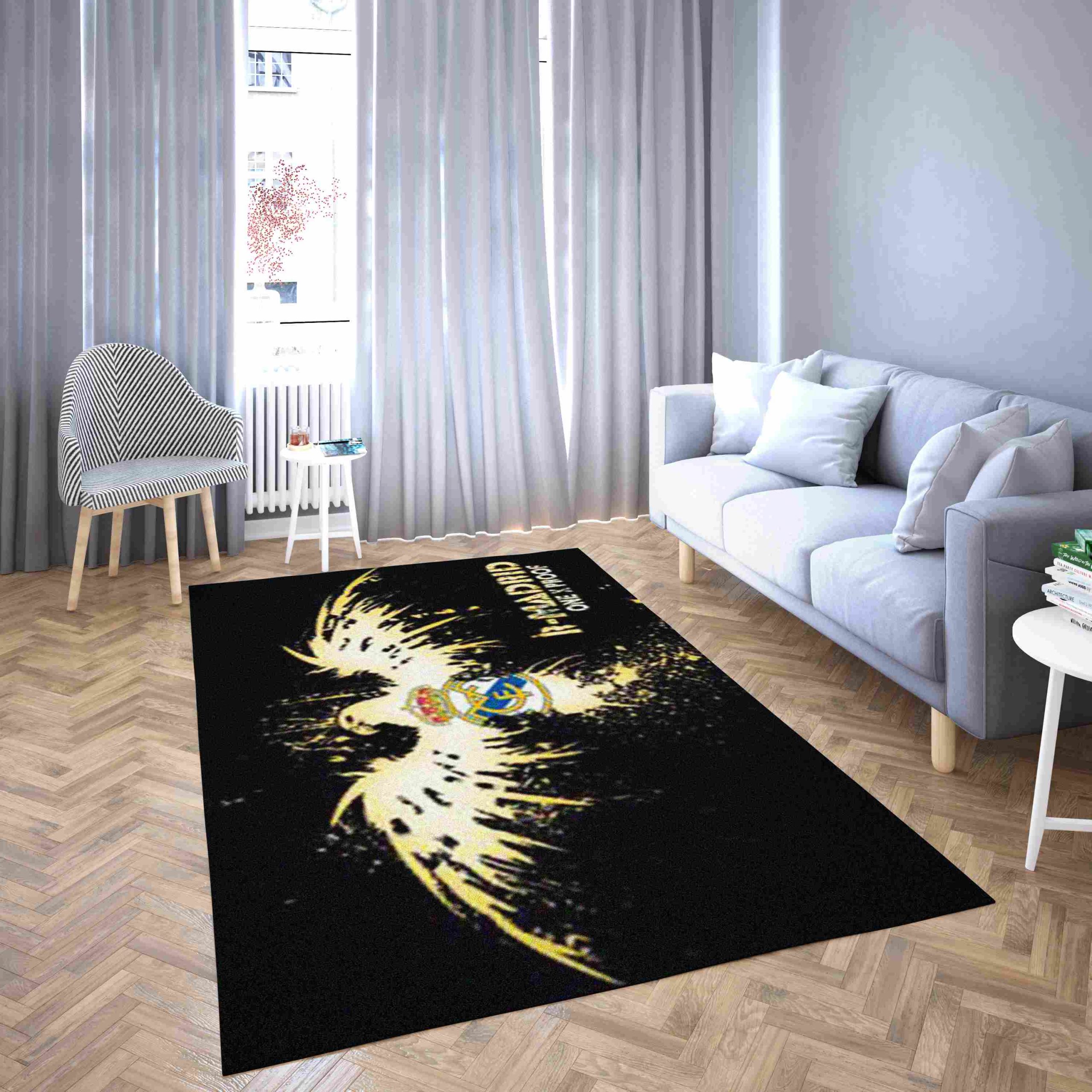 Real Madrid Club Football Carpet Living Room Rugs