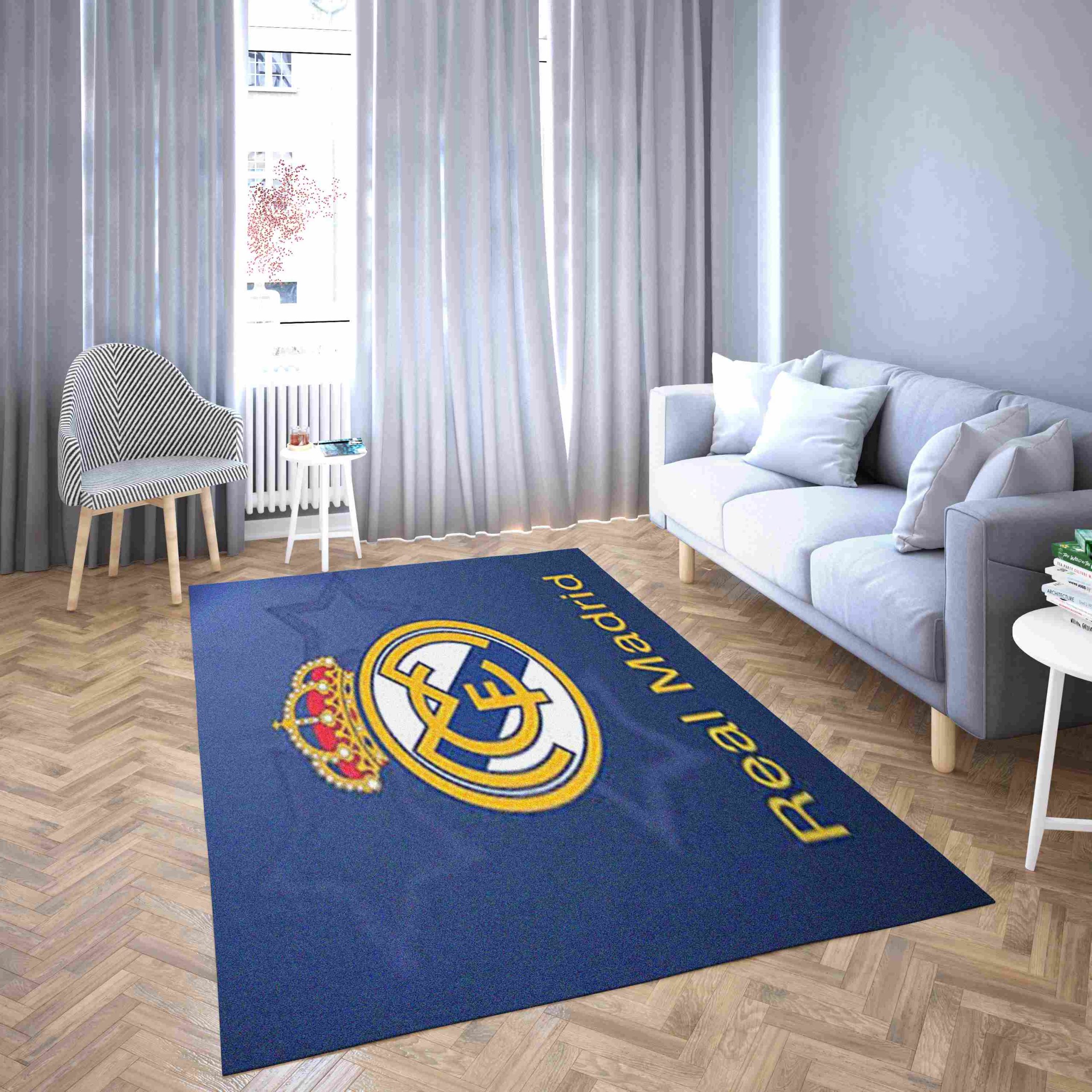 Real Madrid Football Club Beautiful Design Carpet Living Room Rugs