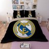 Real Madrid Logo printed Duvet Cover and Pillowcase Set Bedding Set