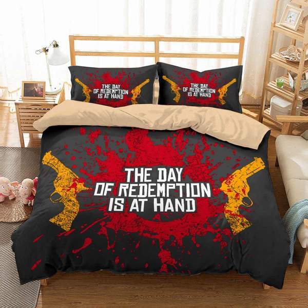 Red Dead Redemption 2 Duvet Cover and Pillowcase Set Bedding Set 492