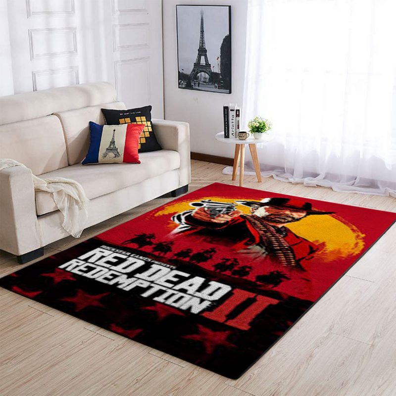 Red Dead Redemption Game Living Room Rug Carpet 2