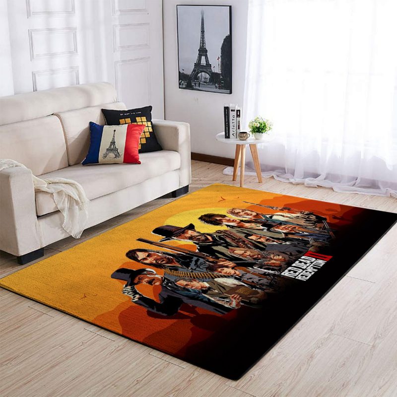 Red Dead Redemption Game Living Room Rug Carpet 9