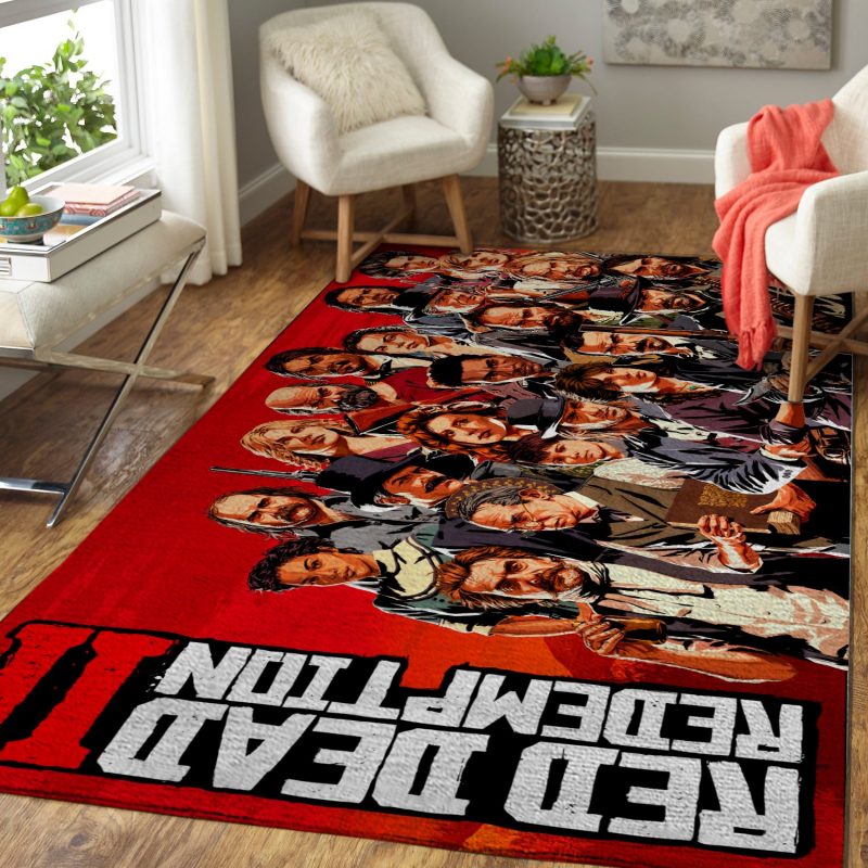 Red Dead Redemption Game Living Room Rug Carpet