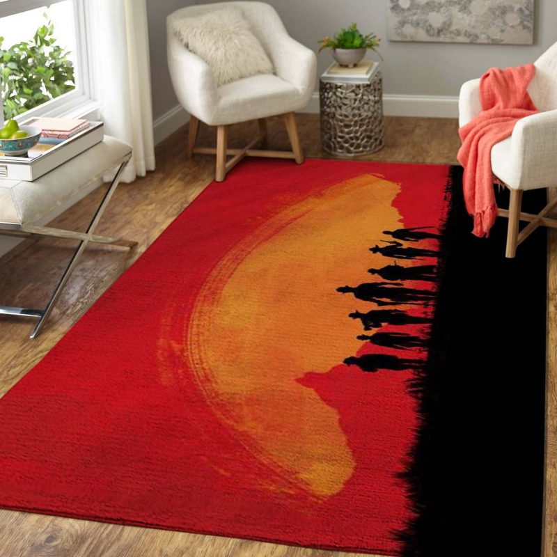 Red Dead rug Floor Decor Modern Rugs Carpet Mat Living Room Rugs