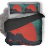 Red Planet Digital Art Fantasy Mm Duvet Cover and Pillowcase Set Bedding Set