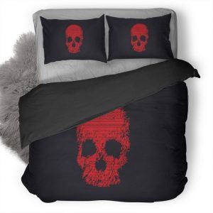 Red Skull Tf Duvet Cover and Pillowcase Set Bedding Set