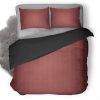 Red Stripes Minimalism Qhd Duvet Cover and Pillowcase Set Bedding Set