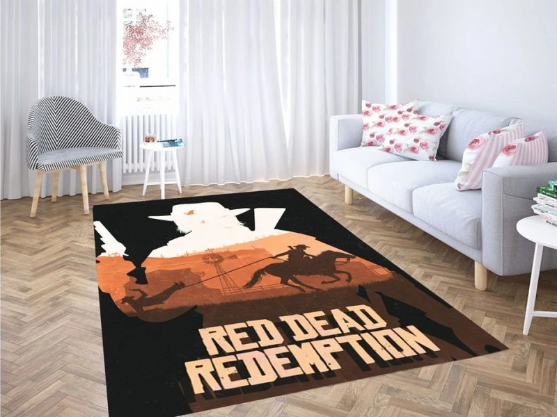 Red dead redemption art carpet living room rugs