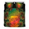 Reggae Buddha Print Duvet Cover and Pillowcase Set Bedding Set