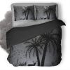 Reindeer Dark Night Moon Minimalist 5E Duvet Cover and Pillowcase Set Bedding Set