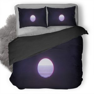 Retrowave Sun T4 Duvet Cover and Pillowcase Set Bedding Set