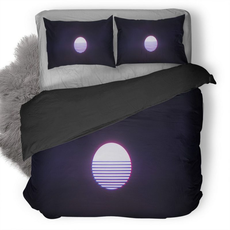 Retrowave Sun T4 Duvet Cover and Pillowcase Set Bedding Set