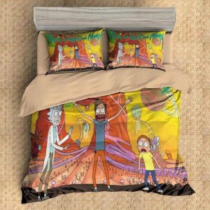 Rick And Morty 2 Duvet Cover and Pillowcase Set Bedding Set 537