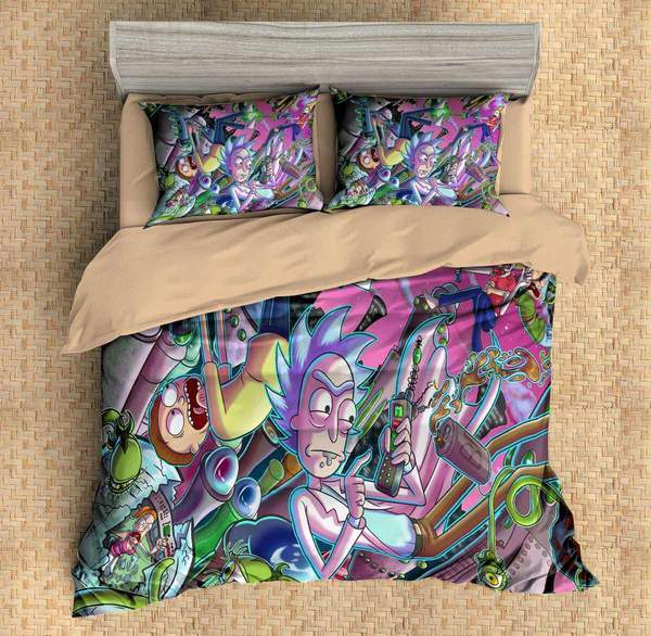 Rick And Morty Duvet Cover and Pillowcase Set Bedding Set 643