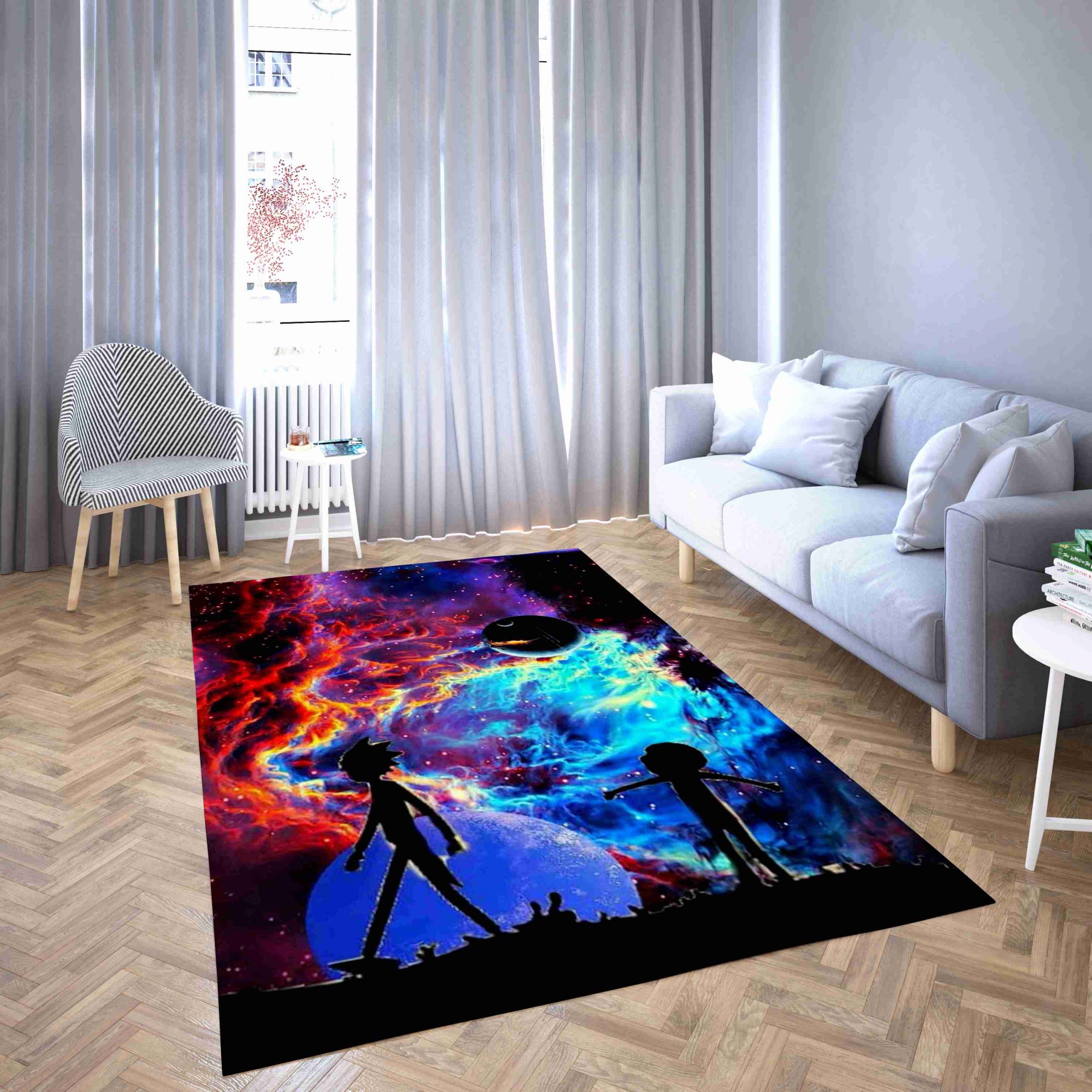 Rick and Morty Wallpapers Living Room Rug Carpet