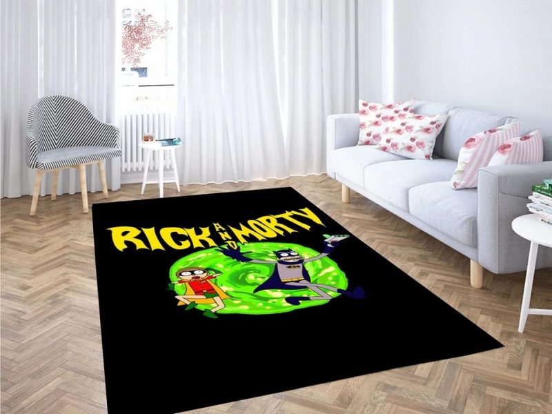 Rick and morty batman robin carpet living room rugs