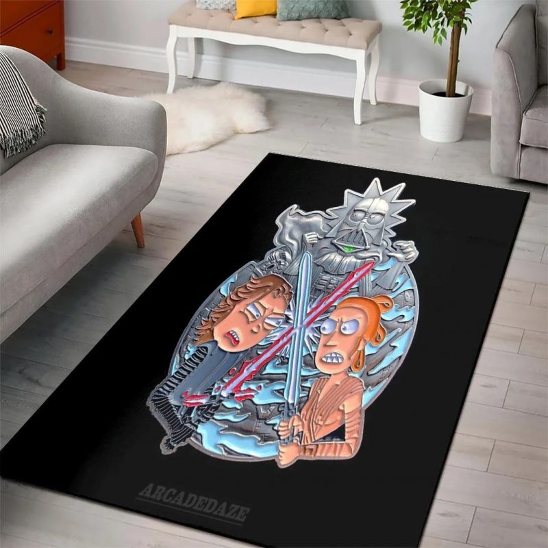 Rick and morty cartoon movies area rugs living room rug carpet