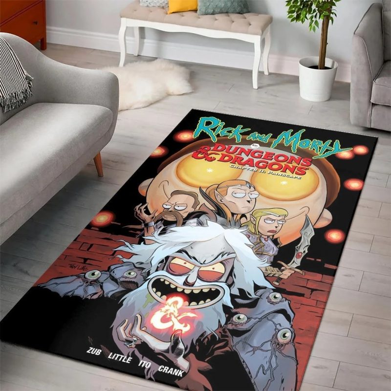 Rick and morty cartoon movies area rugs rugs living room carpet