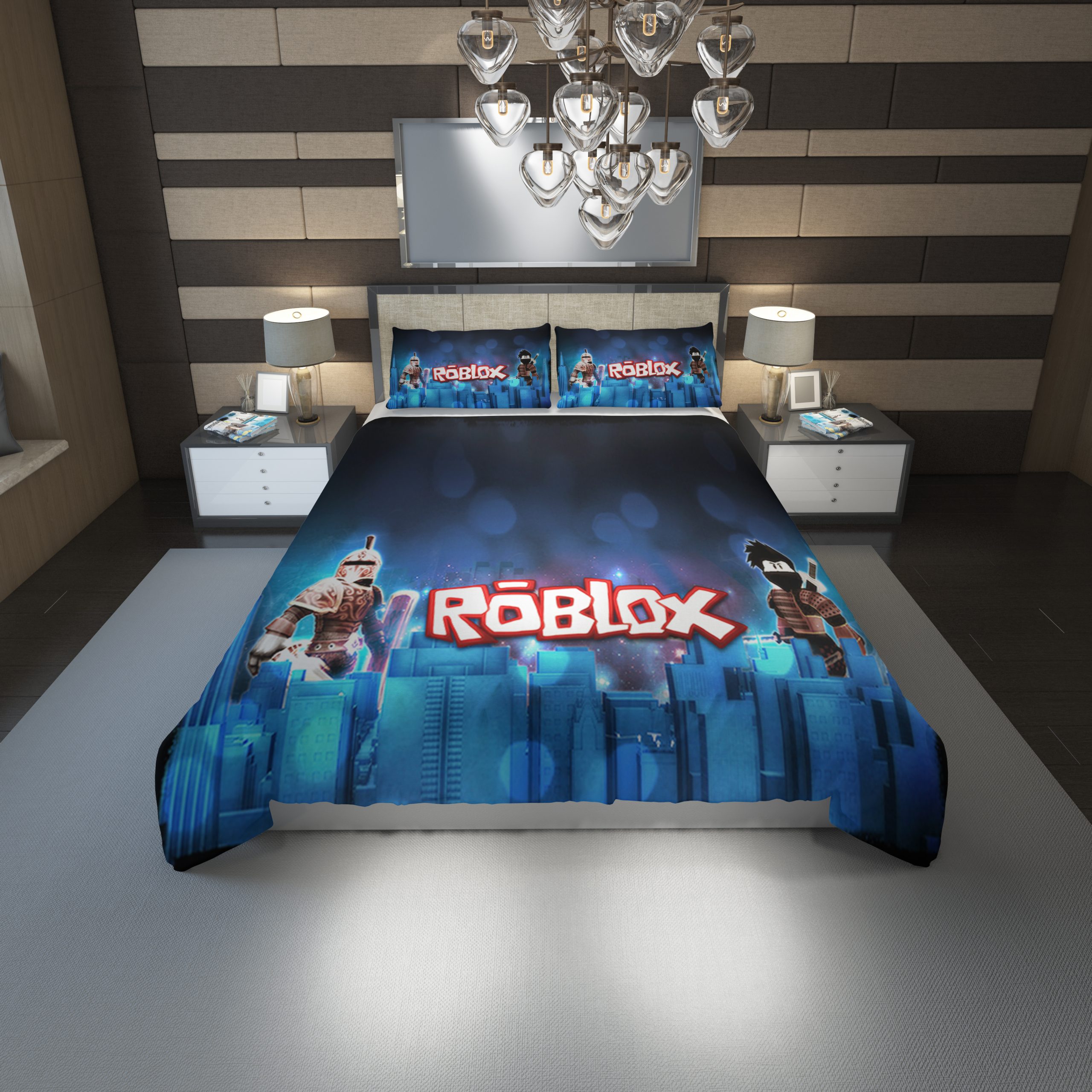 Roblox Cool 34 Duvet Cover and Pillowcase Set Bedding Set