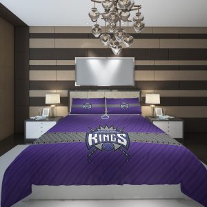 Sacramento Kings 2 NBA Basketball ize Duvet Cover and Pillowcase Set Bedding Set