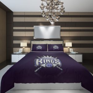 Sacramento Kings 3 NBA Basketball ize Duvet Cover and Pillowcase Set Bedding Set