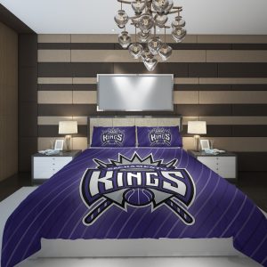 Sacramento Kings 4 NBA Basketball ize Duvet Cover and Pillowcase Set Bedding Set