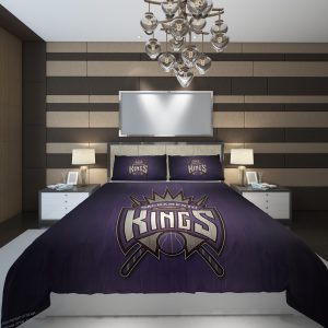 Sacramento Kings 44 NBA Basketball ize Duvet Cover and Pillowcase Set Bedding Set