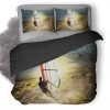 Sail Boat Art Duvet Cover and Pillowcase Set Bedding Set