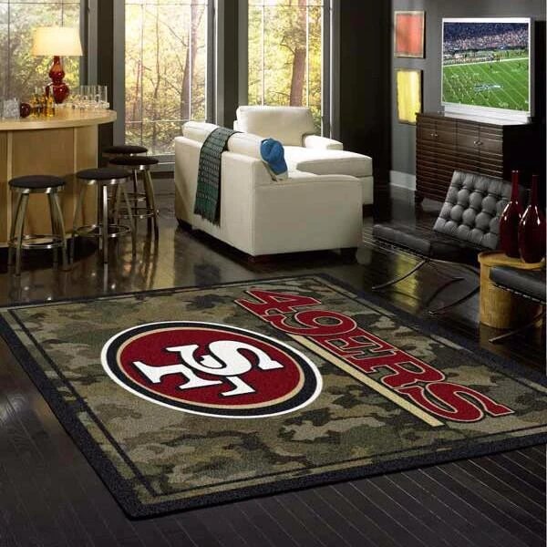 San Francisco 49Ers Camo Carpet Living Room Rugs