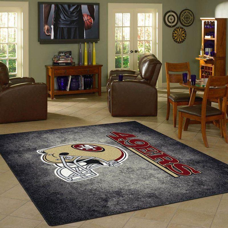 San Francisco 49Ers Nfl Carpet Living Room Rugs