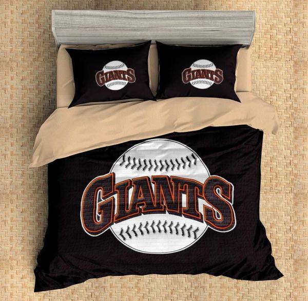 San Francisco Giants Duvet Cover and Pillowcase Set Bedding Set 497