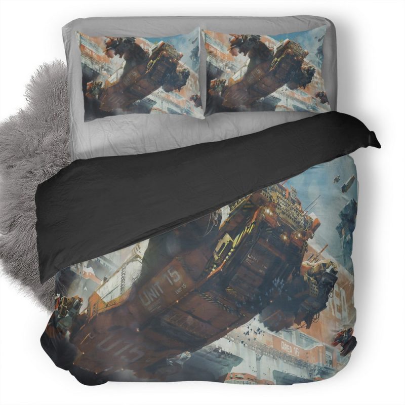 Scifi Aircraft 0J Duvet Cover and Pillowcase Set Bedding Set