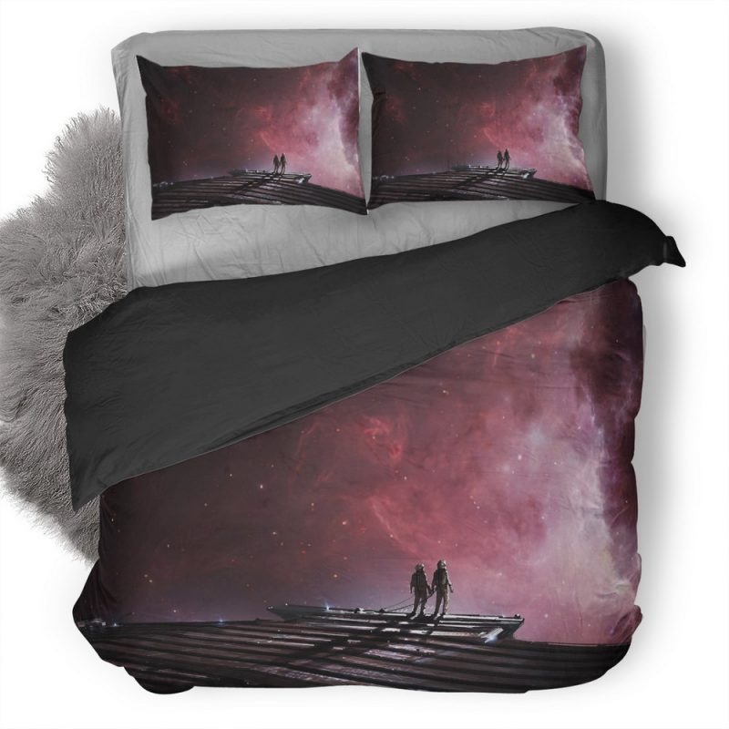 Scifi Astronaut 2C Duvet Cover and Pillowcase Set Bedding Set