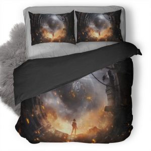 Scifi Concept Art Fantasy Tw Duvet Cover and Pillowcase Set Bedding Set